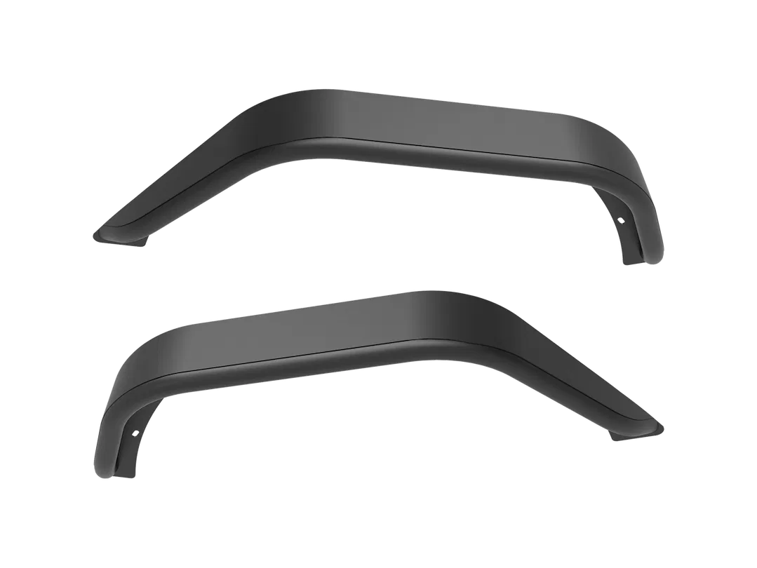 ATTJL01H107-BX-R – WINJET Fender Flare, Flat Style Powder Coated Textured Black E-Coated Steel Set Of 2